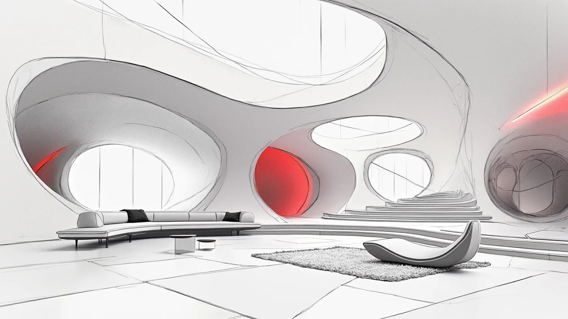 Concept sketch Hadid style